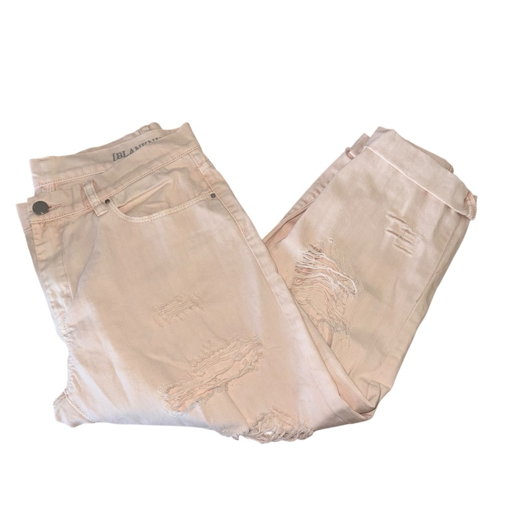 Blank NYC Boyfriend Jeans Distressed Pink Size 29